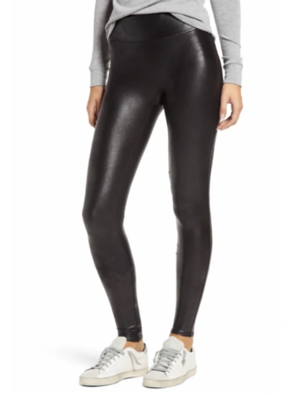 Spanx 2437 Faux Leather Leggings Large